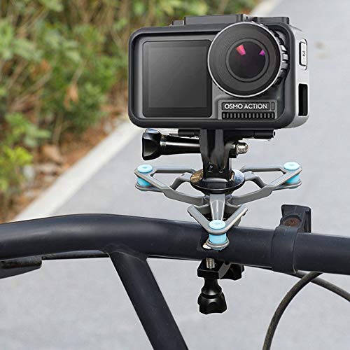 Hooshion Camera Bike Mount Bicycle Handlebar Fixing Bracket Shock Absorber Vibration Suppressor Set for Gopro Hero Action Camera DJI Osmo Pocket - Thumbnail 2