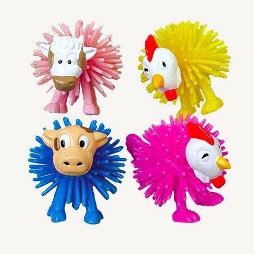 12 Lot Farm Animal Wooly Balls Party Favor Gift Kid Toy Fun Birthday Giveaway Prize by INSALESMAN