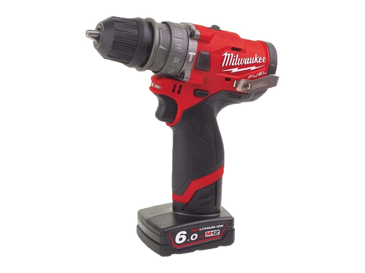 Milwaukee M12FID Fuel Sub Compact 1/4 inch Impact Driver 12V Bare Unit, 12 V, Red