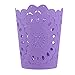 Wastebasket, PP Hollow Pattern Solid Color Paper Basket Trash Can Dustbin Without Lid