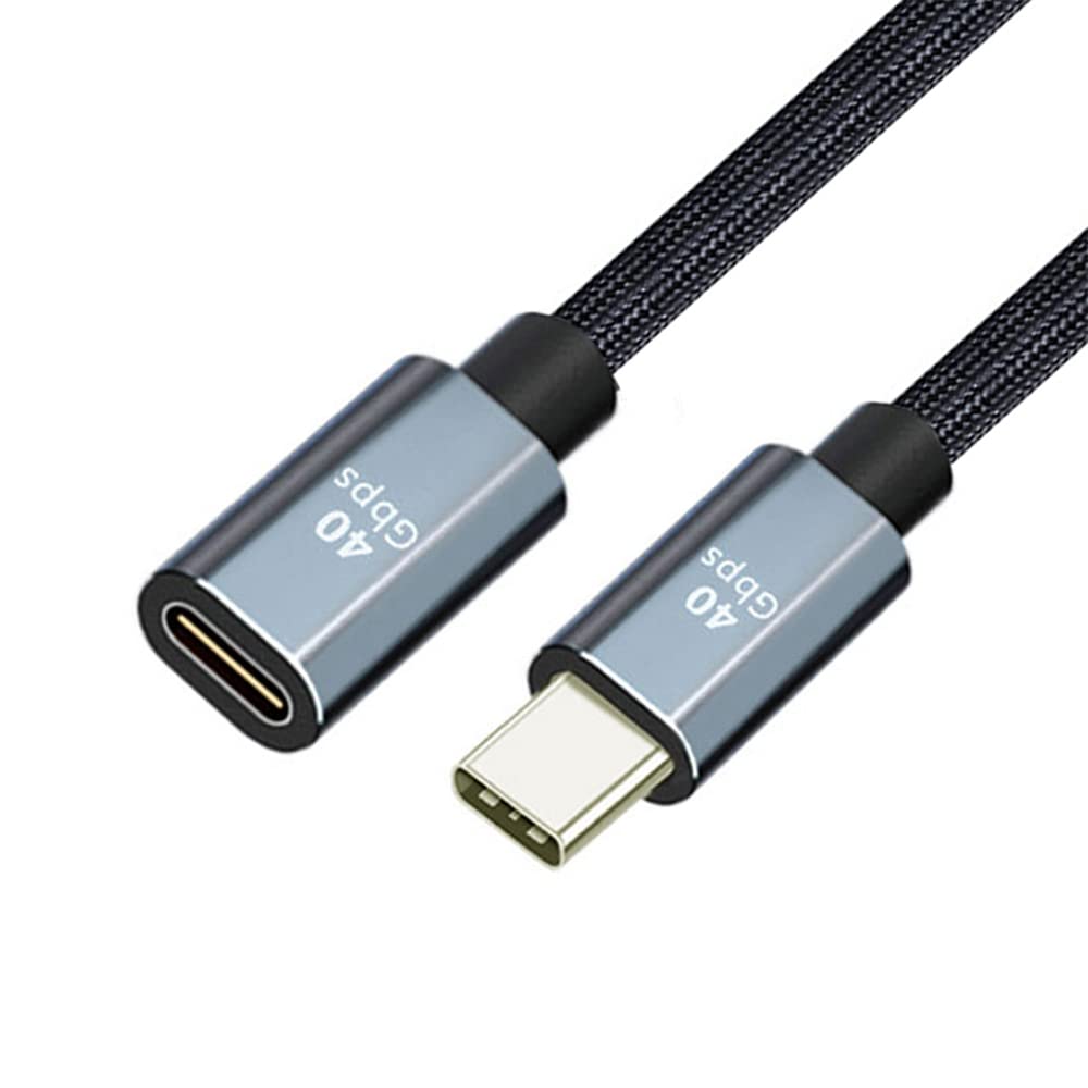 NFHK USB4 Extension Cable Male to Female 40Gbps with 100W Charging and 8K@60Hz Compatible with Thunderbolt3/4