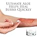 For Women, Men & Children - Ultimate Aloe Skin Care Cream – 8 oz of Organic Aloe Vera Based Face and Body Cream with Coconut Oil, Vitamins C, A, B, E, - Help for - Rashes, Sunburn, and Acne!