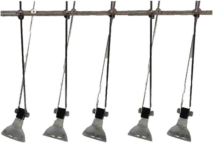 Led Seilsystem Deckenlampe 5xStab 240mm schwarz +5Watt Led ww: Amazon