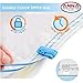Anna Home Jumbo Vacuum Storage Bags (6 Large) Space Saver Storage Bags. Durable and Reusable Vacuum Sealer Bags, Travel Hand Pump Included