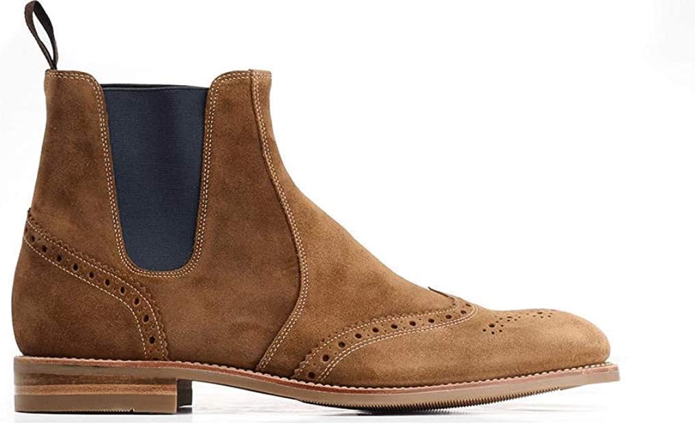 Hoskins Mens Brogue Chelsea Boots