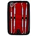 Dental Kit – 4 Piece Dentist Tools – Stainless Steel Tarter Scraper, Tooth Pick, Dental Scaler and Mouth Mirror, Dentist Home Use Tools - Dental Tool with Case