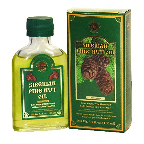 SUPERIOR GRADE PINE NUT OIL 3.5 oz/100 ml. Extra Virgin, Authentic and 100% Natural. Unfiltered, First Press Only, Cold…