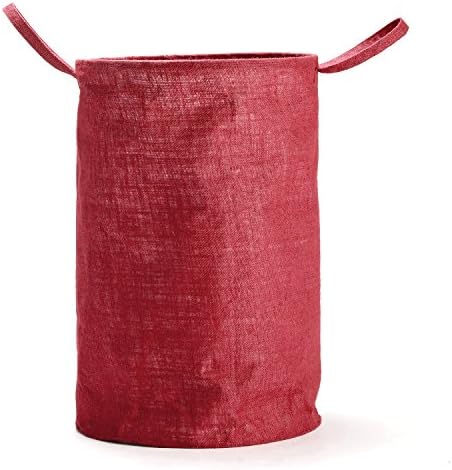 WMM Craft 18/8 Steel Foldable Laundry Storage Organizer Basket (Red, 20 L)