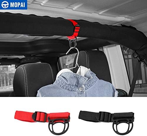 MOPAI Car Coat Hanger for Jeep Wrangler TJ JK JL Car Coat Hook Stand for Jeep Wrangler 1997-2018 Accessories