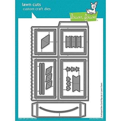 Lawn fawn cuts scalloped box card pop-up universal cust…