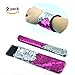 Mermaid Bracelet - 2 Color Reversible Sequin Bracelets - Magic Party Supplies Favors Slap Bracelet for Women, Girls and Kids. (Sliver-Rose)