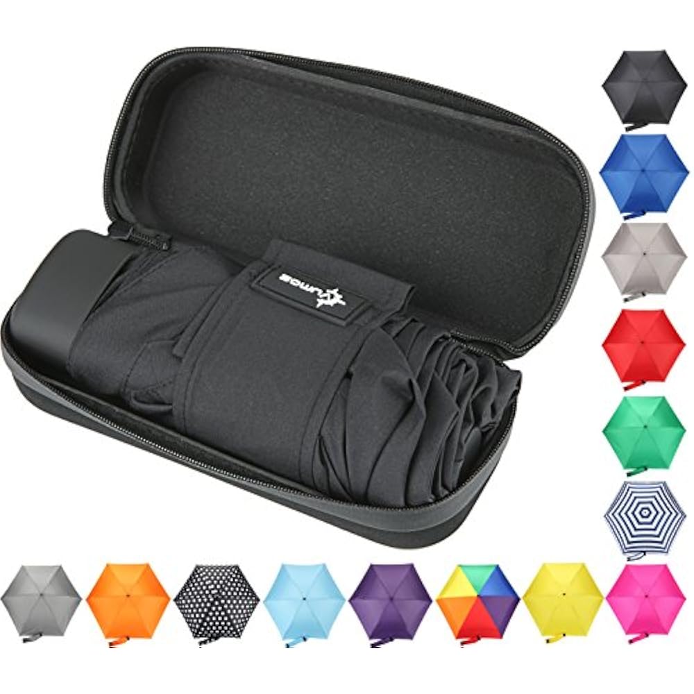 Travel Umbrella With Waterproof Case Small And Compact For Women Kids