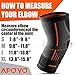 APOYO Elbow Brace for Tendonitis and Tennis Elbow, Compression Sleeve for Arthritis, Workouts, Reduce Joint Pain During Fitness Activity (Large)