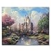 BOSHUN Paint by Numbers Kits with Brushes and Acrylic Pigment DIY Canvas Painting for Adults Beginner- Dream Castle 16 x 20 inch(Without Frame)