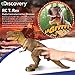 Discovery Kids Remote Control RC T Rex Dinosaur Electronic Toy Action Figure Moving & Walking Robot w/Roaring Sounds & Chomping Mouth, Realistic Plastic Model, Boys & Girls 6 Years Old+