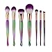 Affei 7Pcs Mermaid MakeUp Brushes Set Eyebrow Eyeliner Blush Foudation Cosmetic Tools