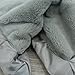 Super Soft Plush Satin Border Baby Receiving Blankets, Gray