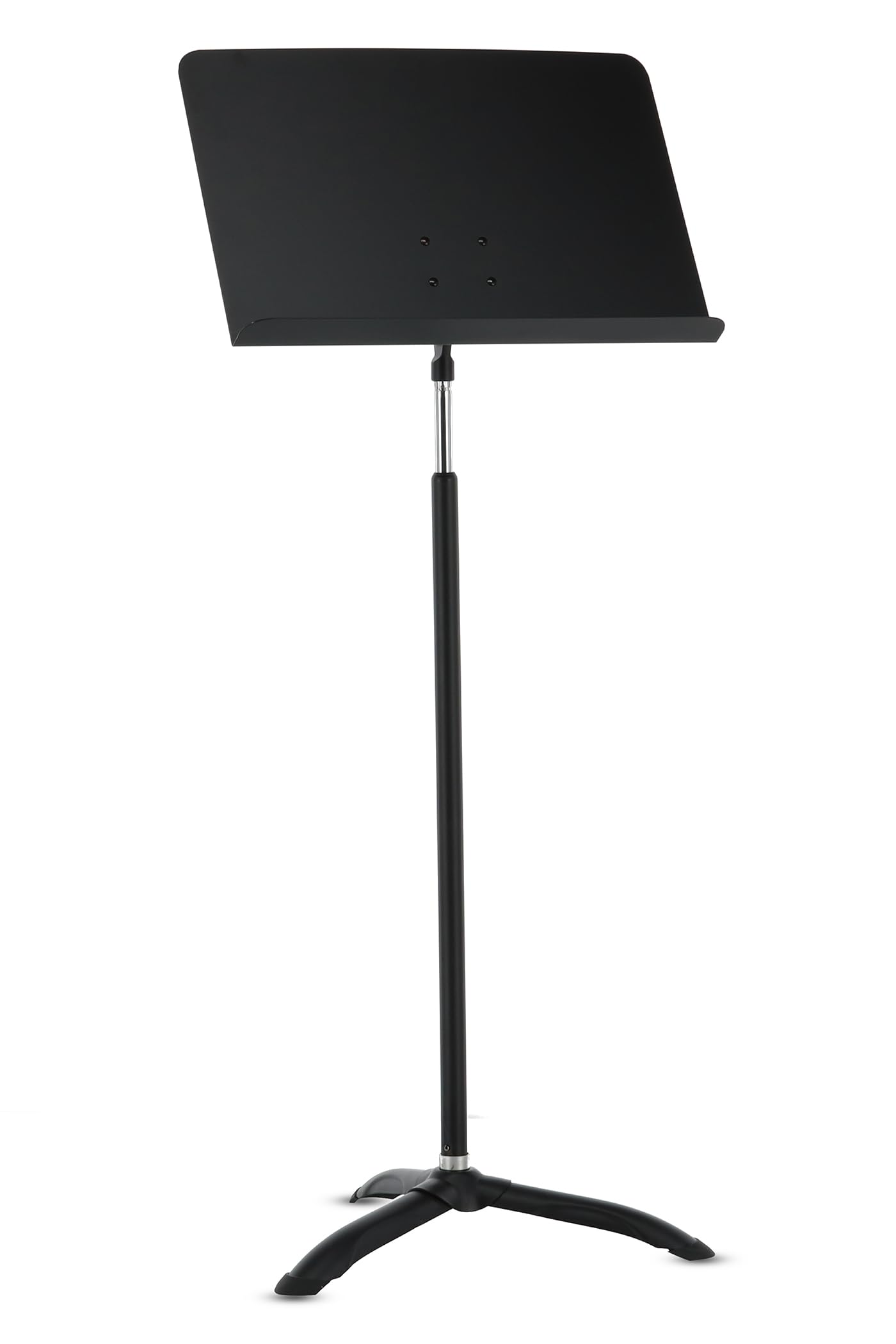 GEWA Orchestra Music Stand - Metal - Solid Plate - Solid Metal Base - Height Adjustment by Spring Mechanism - Chrome Extension - Height 105-160 cm - Weight 4.6 kg - Black