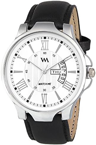 Greywood Men's Blue Leather Wallet & Free Day Date Analog Watch GW-012-DDWM-002p4