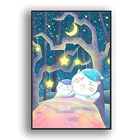Framed Canvas Wall Art for Living Room, Bedroom Flow in The Dream Canvas Prints for Modern Home Decoration Ready to Hang - 16"x24" inches