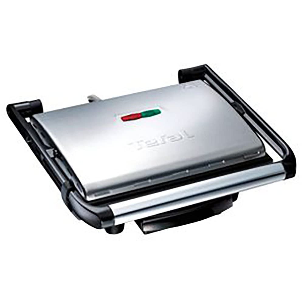 Tefal GC241D12 Grill carne e panini multifunzione, 2000 Watt da riporre in verticale, Nero/Argento