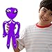 Windy City Novelties Inflatable Alien Party Decorations – 12 Pack of 18-Inch Multicolor Space Aliens – Sci-Fi Themed Party Favors