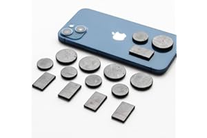 KARELIANMASTERS Shungite Stone Stickers Set for Phone – Protection Plates, Natural Crystal Adhesive Shield (Set of 15 Plates)