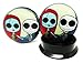 Chibi Jack & Sally Ear Plugs - Acrylic Screw-On - 10 Sizes - Brand New *Pair*