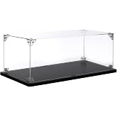 MECCANIXITY Acrylic Display Case, 12x6x4 Inches Clear Display Box Assemble Dustproof Display Box Storage Organizer for Collectibles Action Figures