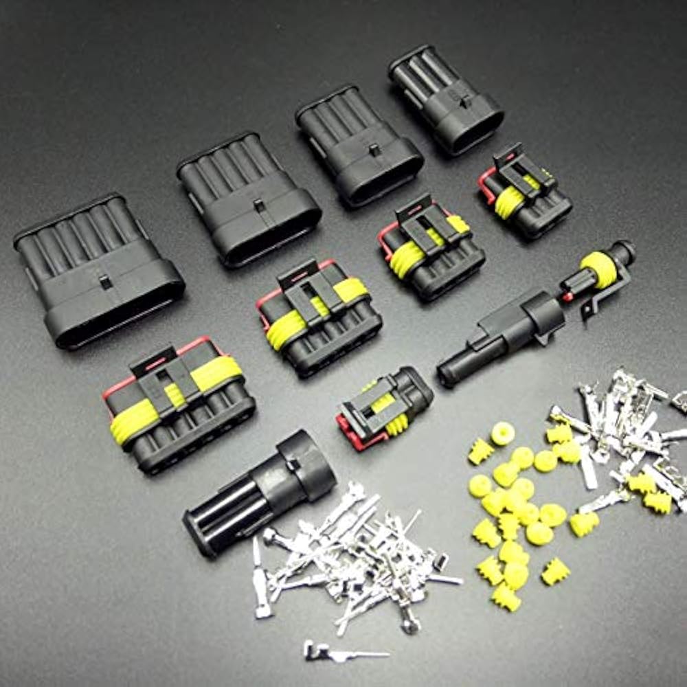 QISF 240Pcs/Pack Waterproof Car Motorcycle Auto Electrical Wire