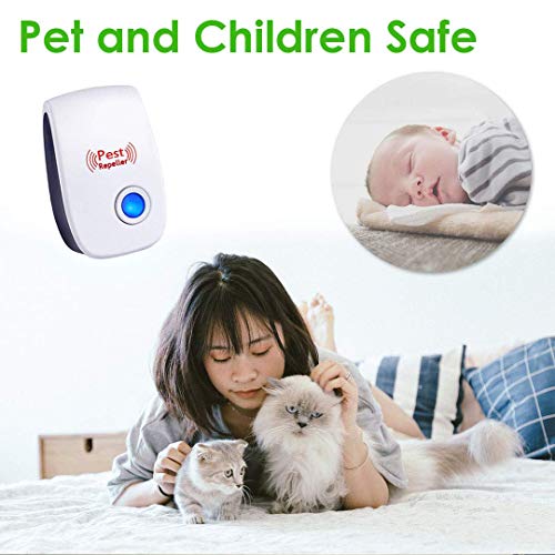 Bocianelli Ultrasonic Pest Repeller Plug in Pest Control 6 Packs, 2020 Best Indoor Repellent for Children and Pets Safe, Electronic Pest Control, Mice, Bugs, Ants, Insects and Cockroaches Repellent