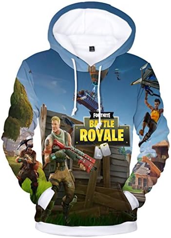 KIDSONE Premium Fnite 3D Printed Unisex Men Women Hoodie Novelty Teen Gaming Print Sweatshirt Pullover Top