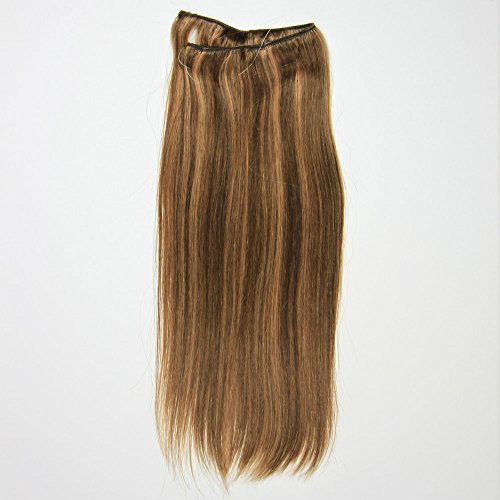 #4/27-Chocolate Brown With Strawberry Blonde Highlights