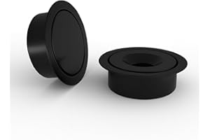 Mega Handles Concealed Magnetic Door Catch for Dummy Doors, Elegant Magnetic Closet Door Catch - Black