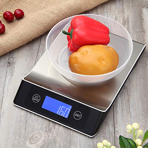 Digital Kitchen Scale Precise Cooking Scale and Baking Scale, Multifunction 15KG / 10 KG (15kg/1g)