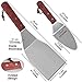 grilljoy 10PC Professional Griddle Spatula Set-Food Grade Stainless Steel Breakfast Kit-Grill Griddle Set for Flat Top Outdoor Cooking - Ideal Gifts for Men