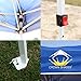 CROWN SHADES 8x8 Pop Up Canopy Tent, Slant Leg Outdoor Canopy with Carry Bag, Beach Tent, Sports Shelter(Blue)