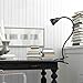 LED Desk Lamp, Powstro 3W Eye-Care Flexible Adjustable Gooseneck Table Lamp ,Clip on Bed headboard,Living Room,Cool White (Cool White)