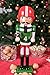 Clever Creations Football Player Nutcracker Traditional Christmas Wooden Decor | Festive Christmas Decor | Perfect for Shelves and Tables | 15
