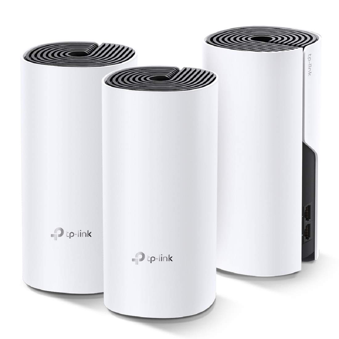 TP-Link Deco M4 Mesh WLAN Set (3 sztuki) AC1200 zestaw sieci domowej WLAN (duża pokrywa WLAN, do domów, kompleksu budynków, wiele trybów pracy, 6 portów Gigabit) biały