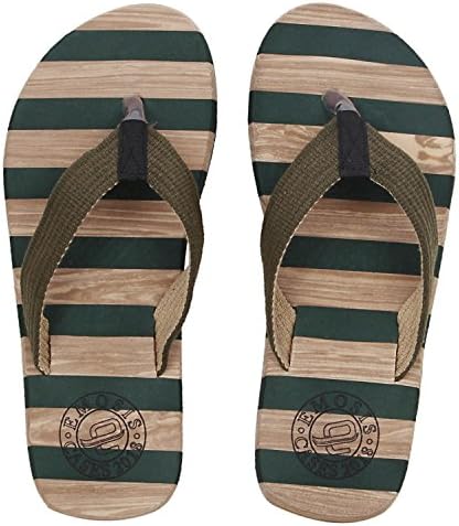 UrbanWhiz by Emosis Men's Flip-Flop Slipper - Latest & Stylish Light Weight Rubber Material - for Casual Outdoor Daily Use Unisex - Multi-Color - 0276U