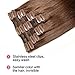 MY-LADY Double Weft 100% Remy Human Hair Clip in Extensions Full Head Thick Thickened Long Soft Silky Straight 8pcs 18clips for Women Beauty 14