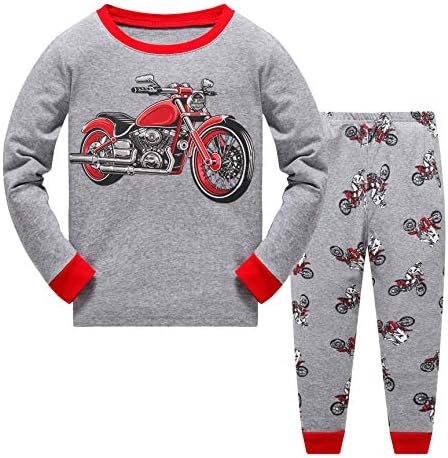 SHI NIAN Little Boys Pyjamas Dinosaur Kids Pjs Christmas Toddler Clothes Set Girls Long Sleeve Nightwear 2-8 Years