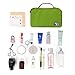 BAGSMART Travel Hanging Toiletry Cosmetic Bag Carry-on Makeup Organizer Portable Travel Kit Organizer, Green