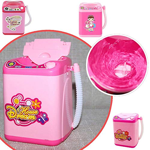 Sweetdecor Make Up Automatic Cleaning Washing Machine Washing Machine Toys Baby Home Miniature Laundry Playset Mini Pretend Play Toy