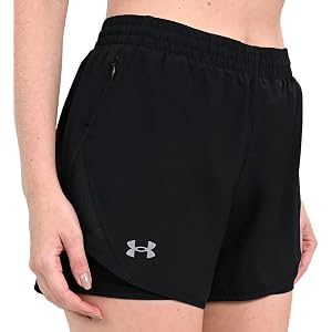 Under Armour Fly By 2-in-1 Shorts Black/Black/Reflective SM (US 4-6)