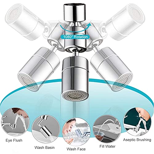 1080° Swivel Faucet Aerator, Multipurpose Universal Tap Adapter