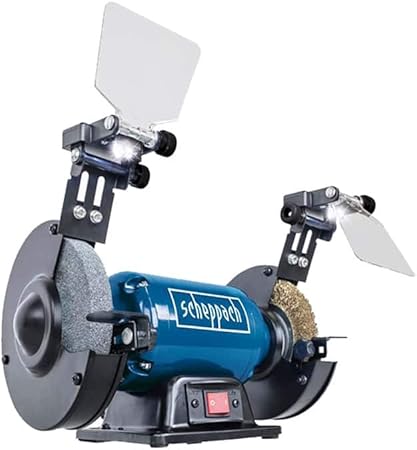 Scheppach SM150LB Twin Bench Grinder with Wire Brush Wheel 150mm 400W