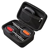 Aproca Hard Carrying Travel Storage Case Compatible with Tenergy Solis Digital Meat Thermometer Wireless Bluetooth Smart BBQ Thermometer (Black) (Black)