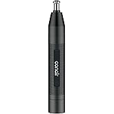 ConairMAN Ear and Nose Hair Trimmer for Men, Cordless, 360&deg; Bevel Blade | No-pulling ear, brow, and nose trimmer for men with long-life battery, washable trimming attachment, and storage bag